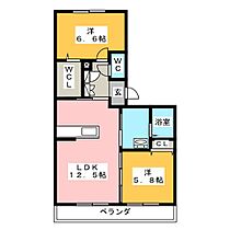 Ｃｒｅａｔｅｕｒ  ｜ 愛知県江南市古知野町小金（賃貸マンション2LDK・2階・58.70㎡） その2