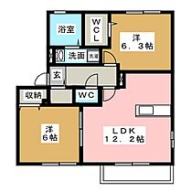 ラ・ボヌール  ｜ 愛知県江南市勝佐町本郷（賃貸アパート2LDK・1階・56.30㎡） その2