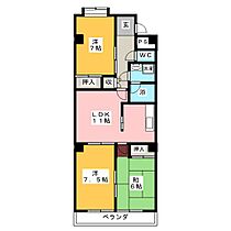 東柴ビル第3  ｜ 愛知県江南市赤童子町御宿（賃貸マンション3LDK・1階・63.00㎡） その2