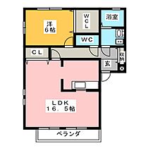 Ａｍｅｒｉｃａｎ　Ａｖｅｎｕｅ  ｜ 愛知県江南市小折町桜雲（賃貸アパート1LDK・2階・56.00㎡） その2