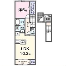 ラ・ブリエ布袋 202 ｜ 愛知県江南市木賀町新開224（賃貸アパート1LDK・2階・44.28㎡） その2