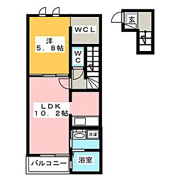 サンマルコ2 1LDKの間取図画像