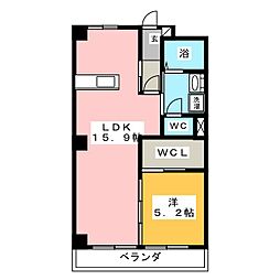 ルミエール寿 1LDKの間取図画像