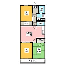 MTGビル 3LDKの間取図画像