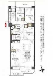 ルネ幕張 4LDKの間取図画像