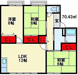 メゾンシャトーE棟 2階