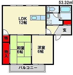 ウィズ・レイヴォーン5 2LDKの間取図画像