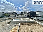 ◇5月12日撮影　外観写真◇気噴町4丁目の住宅街に全4棟で新築戸建ての登場です！落ち着いた住環境でゆったりと過ごすことが出来るかと思います。ぜひ、お休みの日にご家族で見学はいかがでしょう♪