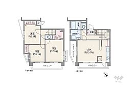 間取図画像 3LDK