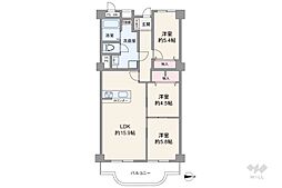 間取図画像 3LDK