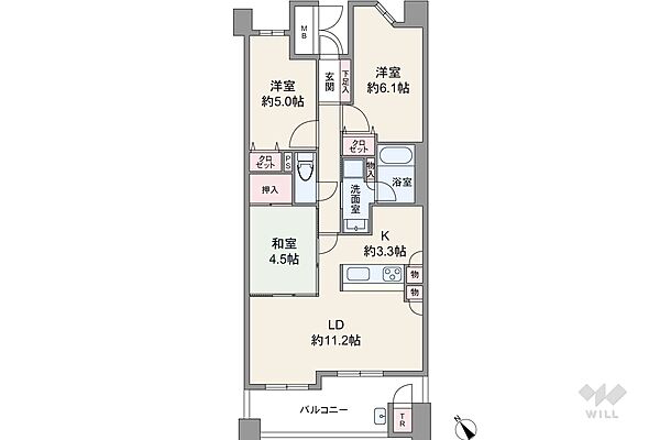 間取りを拡大表示