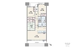 宝塚ザ・レジデンス 3LDKの間取図画像