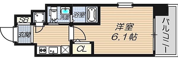 エスリード新梅田ノースポイント ｜大阪府大阪市北区中津6丁目(賃貸マンション1K・3階・21.60㎡)の写真 その2