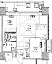 ノルデンタワー南森町アドバンス  ｜ 大阪府大阪市北区南森町1丁目（賃貸マンション2LDK・16階・50.36㎡） その2