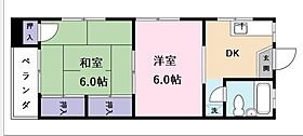 コーポ松崎九品寺 203 ｜ 福島県いわき市平字九品寺1番地の16（賃貸アパート2DK・2階・66.12㎡） その2