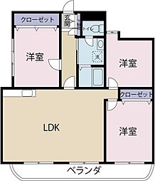 サンヒルズ諏訪 3LDKの間取図画像