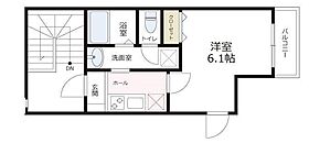 神奈川県川崎市中原区市ノ坪（賃貸アパート1K・3階・20.72㎡） その2