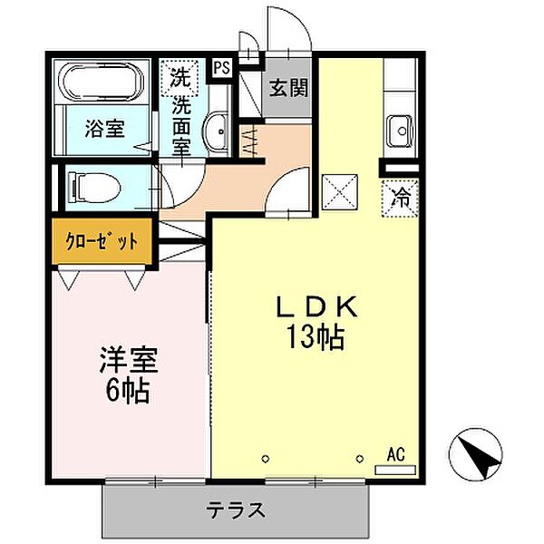 神奈川県川崎市宮前区西野川3丁目(賃貸アパート1LDK・1階・46.75㎡)の写真 その2