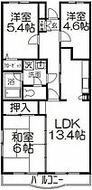 神奈川県川崎市中原区下小田中6丁目（賃貸マンション3LDK・5階・65.21㎡） その2