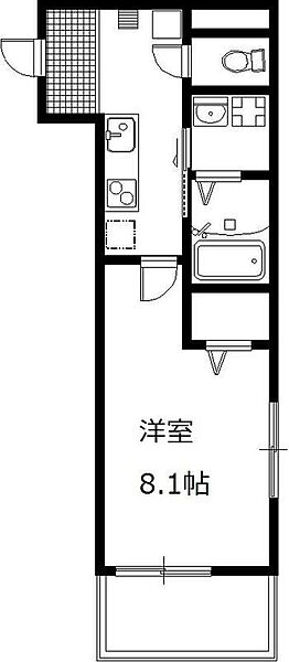 神奈川県川崎市高津区久地2丁目(賃貸マンション1K・1階・28.60㎡)の写真 その2