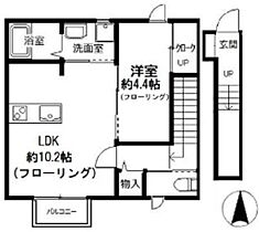 アペリア  ｜ 神奈川県川崎市中原区下小田中3丁目（賃貸アパート1LDK・2階・42.64㎡） その2