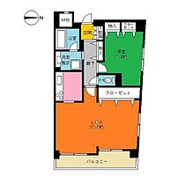 神奈川県川崎市中原区田尻町（賃貸マンション1LDK・8階・58.32㎡） その2