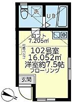 神奈川県川崎市多摩区宿河原6丁目47-22（賃貸アパート1R・1階・16.05㎡） その2