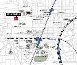 神奈川県川崎市中原区小杉町2丁目（賃貸マンション1LDK・6階・41.27㎡） その3