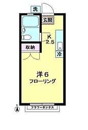 ハイツコンフォート 1Kの間取図画像