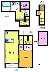 ルトワミツゾウ 1LDKの間取図画像