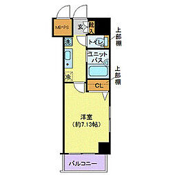 ヴェルト日本橋3 1Kの間取図画像