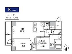間取図画像 2LDK