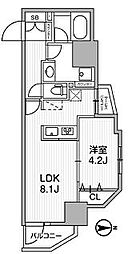 レクシード新御徒町 1LDKの間取図画像