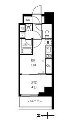 台東区三筋1丁目マンション 1DKの間取図画像