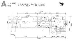 ステージファースト神田 1SKの間取図画像