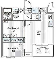 間取図画像 2SLDK