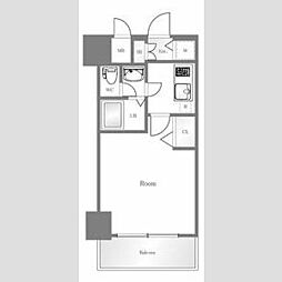 メゾン・ド・ヴィレ日本橋浜町 1Kの間取図画像