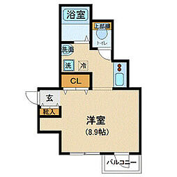 アーバイル日本橋小伝馬町 1Kの間取図画像