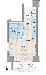 メインステージ浅草橋 1Kの間取図画像