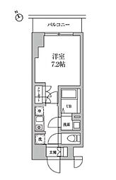 RESIDIA日本橋馬喰町2 1Kの間取図画像