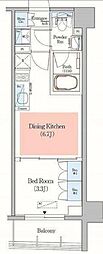 アーバネックス日本橋馬喰町 1DKの間取図画像