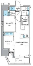 ルフォンプログレ秋葉原EAST 2LDKの間取図画像