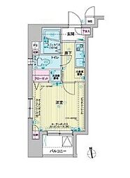 メインステージ東神田2 1Kの間取図画像