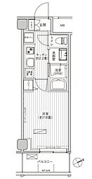 ヒューリック浅草橋江戸通 1Kの間取図画像