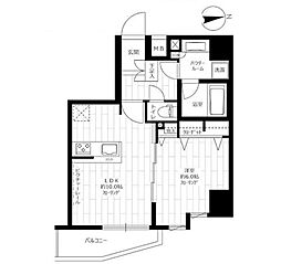 ステージファースト新御徒町2 1LDKの間取図画像