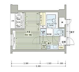 メインステージ日本橋馬喰町駅前 1Kの間取図画像