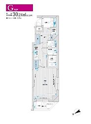 メインステージ浅草橋2 1Kの間取図画像