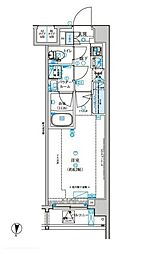 メインステージ森下駅前 1Kの間取図画像