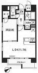椿 1LDKの間取図画像