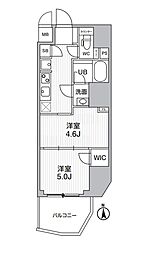 S-RESIDENCE蔵前balm 2Kの間取図画像